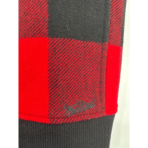 Woolrich Giant Buffalo wool vest plaid red size M - Picture 3 of 9